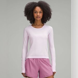 Lululemon NWT swiftly tech long sleeve shirt race length pink